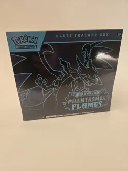 Pokemon Trading Card Game Mega Evolution Phantasmal Flames Elite Trainer Box ETB - Image 1