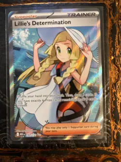 Pokemon TCG Mega Evolution Lillie’s Determination Full Art Trainer Card 169/132 - Image 1