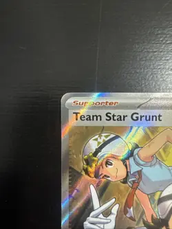 Pokemon TCG Team Star Grunt Scarlet & Violet Holo Ultra Rare Card 242/198 - Image 2
