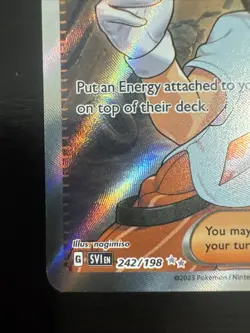 Pokemon TCG Team Star Grunt Scarlet & Violet Holo Ultra Rare Card 242/198 - Image 5