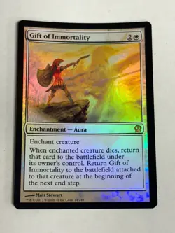 Theros Foil Gift of Immortality Card Near Mint Condition Free Shipping! - Image 1