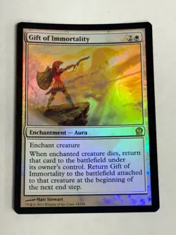 Theros Foil Gift of Immortality Card Near Mint Condition Free Shipping! - Image 2