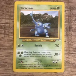 Pokemon TCG Heracross 41/105 Neo Destiny Unlimited Edition Uncommon Card NM - Image 1
