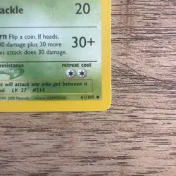 Pokemon TCG Heracross 41/105 Neo Destiny Unlimited Edition Uncommon Card NM - Image 4