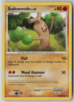 Sudowoodo 48/100 Pokemon TCG Majestic Dawn Uncommon Card Moderately Played (MP)1 - Image 1