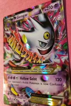 M Gengar EX XY166 Xy Promos Holo Pokemon Card LP + See Pictures Fast Shipping - Image 5