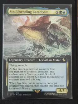 MTG English Sin, Unending Cataclysm (Extended Art) NM Foil - Image 1