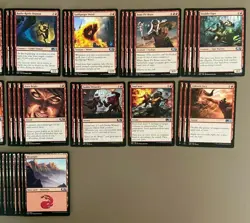 Magic: The Gathering - Shrek Ogre Goblin Deck w/ Volcanic Salvo/ Unpredictable + - Image 3