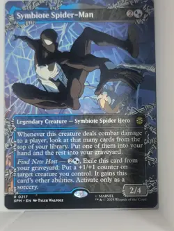 Symbiote Spider-Man - #217 (Borderless) Marvel's Spider-Man Regular - Mtg - Image 1