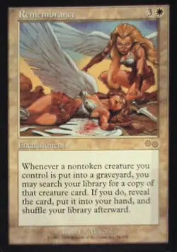 Remembrance - Urza's Saga: #34, Magic: The Gathering Nm R40 - Image 1