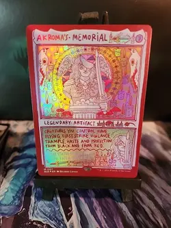 Akroma's Memorial ?Foil?Secret Lair Burning Revelations MTG NM - Image 1
