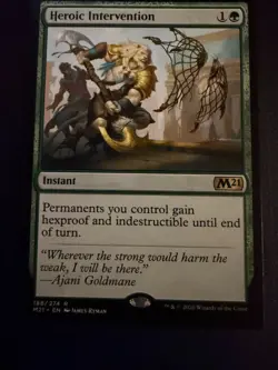 MTG Magic Heroic Intervention Core Set 2021 Regular Rare NM - Image 1