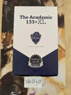 MTG The Academic 133+ XL Deckbox Purple Black Kickstarter NIB Tolarian Comm Coll - Image 1