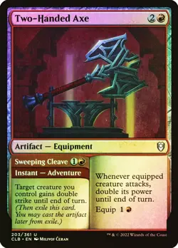 Two-Handed Axe U Foil CLB Commander Legends: Battle for Baldur's Gate 203 NM - Image 1