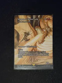 Dragon of Mount Gulg Ancient Copper Dragon Final Fantasy MTG NM Borderless - Image 1