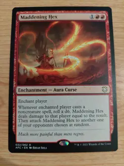Maddening Hex - 32/62 (Forgotten Realms) - Near Mint NM - Rare - Image 1