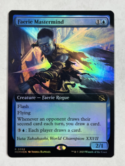 MTG Magic the Gathering Faerie Mastermind (352/548) March of the Machine NM FOIL - Image 1
