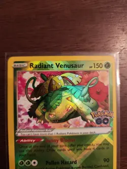 Radiant Venusaur 004/078 Pokemon GO Holo NM - Image 2