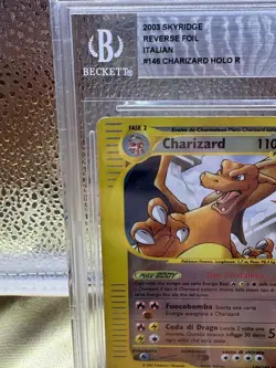 Pokemon TCG 2003 Charizard Skyridge Reverse Holo Foil Italian (Authentic) *Desc* - Image 2