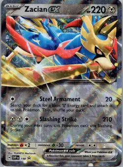 Pokemon TCG Zacian ex 198/150 Scarlet & Violet Promos NM - Image 1