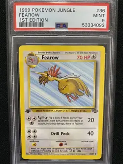 1999 Pokemon Jungle 1st Edition Fearow 36/64 PSA 9 Mint - Image 1