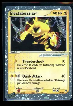 Electabuzz EX 2003 Pokemon Ruby & Saphire Ultra Rare #97/109 - Near Mint - Image 1