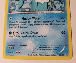 Pokemon TCG Vaporeon BW Black Star Promos BW89 Holo Promo Light Play See Pics - Image 2