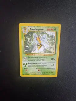 Carte Pokemon Dardargnan 17/102 Edition 2 Rare Set de Base Wizards FR Exc - Image 1