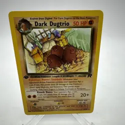 Pokemon TCG Dark Dugtrio 23/82 Team Rocket 1st Edition Non-Holo Rare VTG NM/LP - Image 1