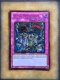 Yugioh Royal Oppression GLD4-EN047 Gold Rare Limited Edition LP - Image 1