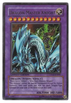 YUGIOH - DRAGON MASTER KNIGHT ULTIMATE ED LIMITED EDITION ULTRA RARE UE02-EN001 - Image 1