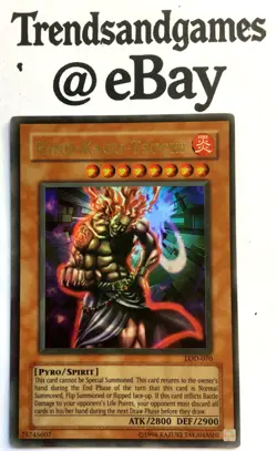 YUGIOH - HINO-KAGU-TSUCHI - LOD-070 - ULTRA RARE - NEAR MINT LEGACY OF DARKNESS - Image 1