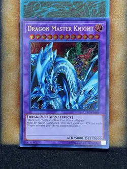 Yugioh Dragon Master Knight LCKC-EN065 Secret Rare NM - Image 1