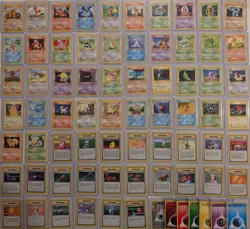 Near Complete 1999 Pokemon Shadowless Base Set 73 Cards | 72% Complete - Rares! - Image 1