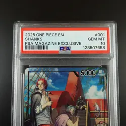 PSA 10 Shanks OP09-001 One Piece PSA Magazine Exclusive Graded Card - Image 2