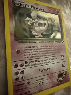 Rockets Mewtwo Holo Card 14/132 Mint/Near Mint Condition - Image 3