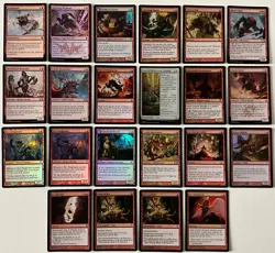 22 Card Magic The Gathering Foil Card Lot!!! See Pictures For Condition!!! - Image 1