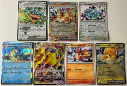 Pokemon 7 Card Lot!!! See Pictures and Description For Condition!!!! - Image 1