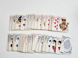 CARTE DA GIOCO VIRGINIA SLIMS VICTORIAN BRIDGE VINTAGE ORIGINAL PLAYING CARD NEW - Image 1