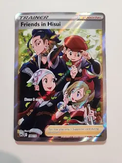 Pokemon TCG Crown Zenith Friends in Hisui Full Art Holo Ultra Rare Card 148/159 - Image 1