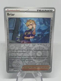 Briar Reverse Holo Uncommon 132/142 SV07: Stellar Crown Pokemon Card Free SH - Image 1