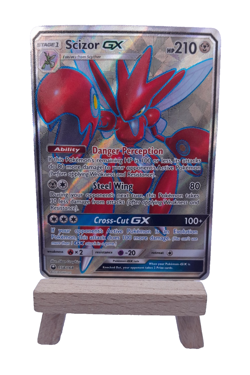 SCIZOR GX 158/168 S&M CELESTIAL STORM FULL ART ULTRA RARE NR MINT POKEMON CARD - Image 1