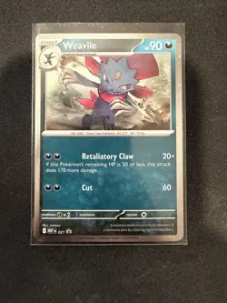 Pokemon TCG Phantasmal Flames Weavile Promo Card 021 Promo - Image 1