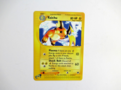 2002 Pokemon RAICHU Expedition RARE e-Reader Edition NON HOLO Card 61/165 NM - Image 1