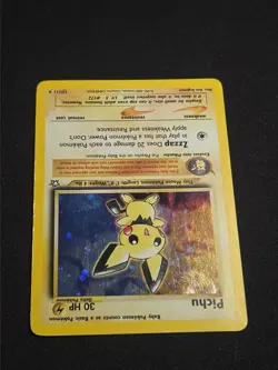 Pokemon Pichu TCG Neo Genesis Holo Rare Card 12/111 LP - Condition - Image 2