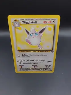 LP Wigglytuff 32/64 Non Holo Jungle Set Rare Pokemon Card WOTC Vintage TCG - Image 1