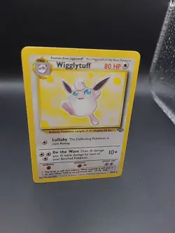 LP Wigglytuff 32/64 Non Holo Jungle Set Rare Pokemon Card WOTC Vintage TCG - Image 2