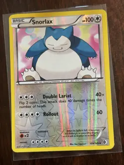 Pokemon TCG Snorlax 109/149 BW Boundaries Crossed Reverse Holo Card 2012 MP - Image 1