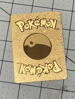 Pokemon Card Tag Cosplay Pikachu Mega Rayquaza 780HP Gold Foil Fan Art - Image 2