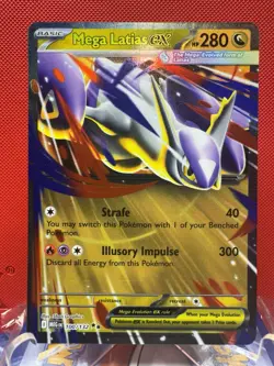 Mega Latios ex 100/132 Mega Evolutions Pokemon Card TCG NM - Image 1